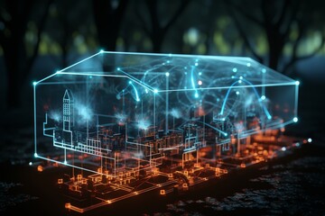 A modern tractor equipped with advanced technology navigating through a lush field, showcasing the integration of neural network systems to improve agricultural efficiency.