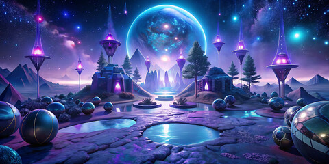 fantasy purple background