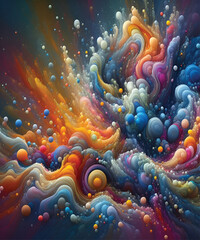 Fluid Organic Bubbles