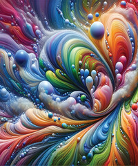 Fluid Organic Bubbles