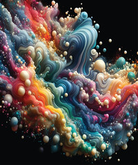 Fluid Organic Bubbles