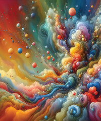 Fluid Organic Bubbles