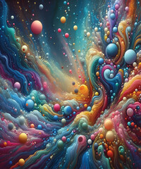 Fluid Organic Bubbles