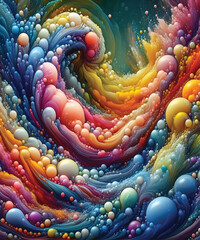 Fluid Organic Bubbles