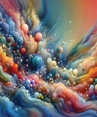 Fluid Organic Bubbles