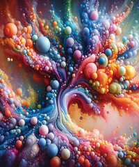 Fluid Organic Bubbles