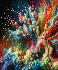 Fluid Organic Bubbles