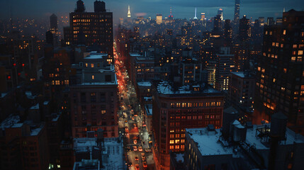 New york city by night perfect view of newyork