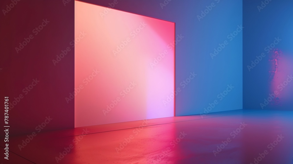 Poster Mock up Screen Background for Various Billboards and Information mockup realistic : Generative AI