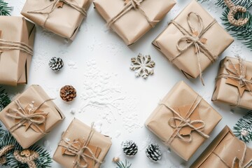 Handcrafted Christmas Gifts with Natural Wrapping