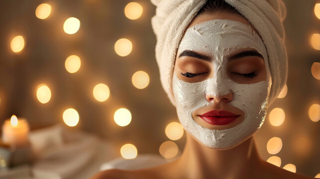 Women's beauty image skin care, body care, beauty salon