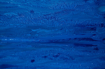 blue background paint strokes