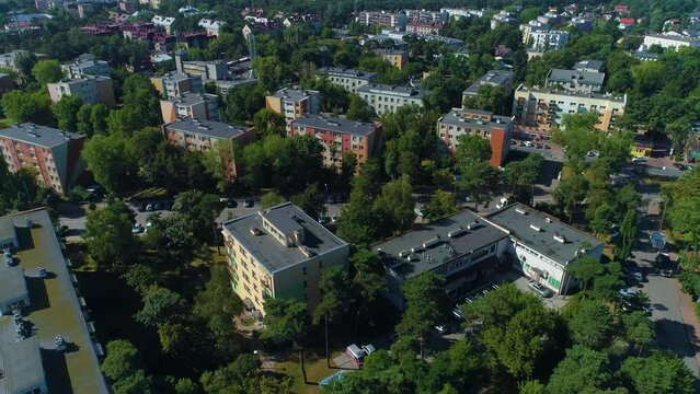 Beautiful Blocks In Trees Otwock Bloki Drzewa Aerial View Poland