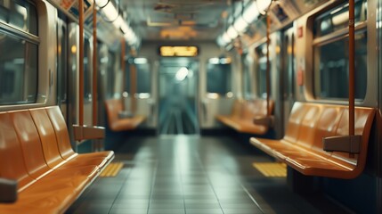 Obraz premium Subway Scenery and Advertising Mockup : Generative AI