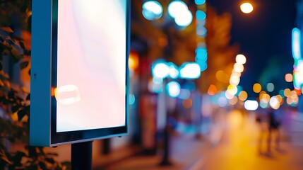 Fototapeta premium outdoor advertising billboard kiosk : Generative AI
