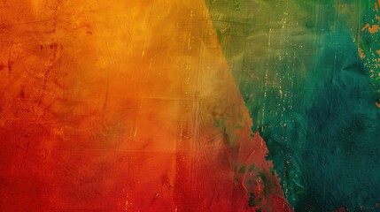 horizontal banner, Emancipation Day in the USA, Freedom day, Juneteenth, Pan-African flag, abstract background, paint texture on the wall, copy space, free space for text
