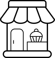 Bakery Shop Icon Outline