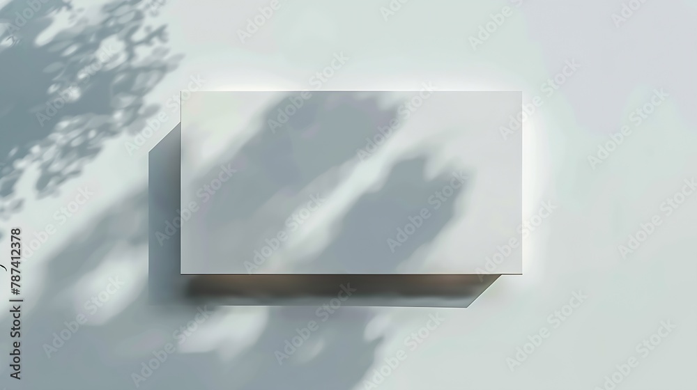 Poster empty white billboard mockup background : generative ai