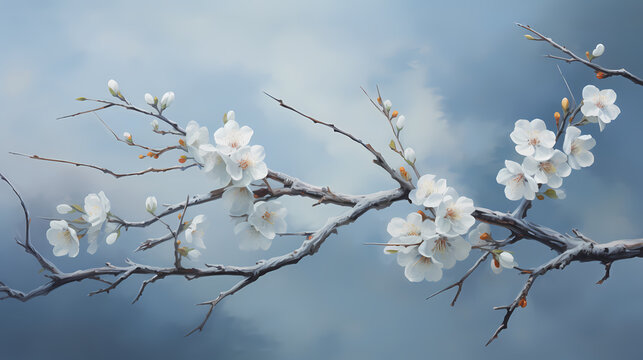 delicate plum blossom