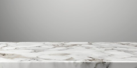This high-resolution image captures a luxurious marble shelf set against a soft shadow on the wall behind it
