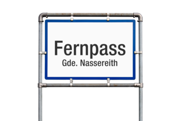 Ortseinfahrt, Schild, Gemeinde, Fernpass, Österreich