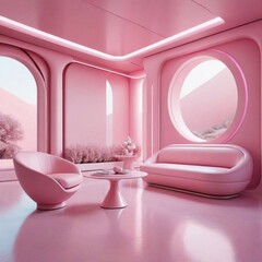 pink interior design