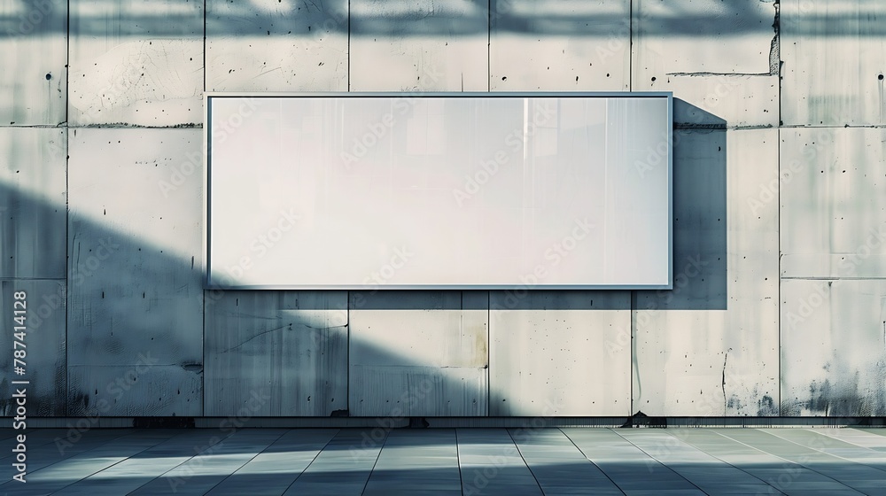 Aufkleber large billboard on a building wall mock up : generative ai