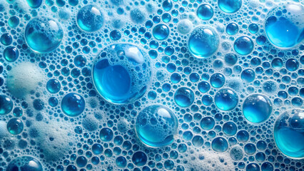 Background from blue foam