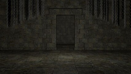 alter dunkler Raum - Powered by Adobe