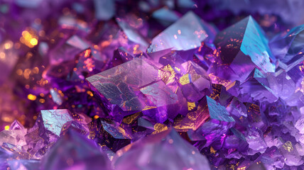 holographic texture for amethyst stone background