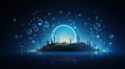 Abstract futuristic background. Technology concept
