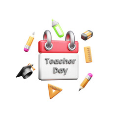Teacher Day 3d Illustration Icon