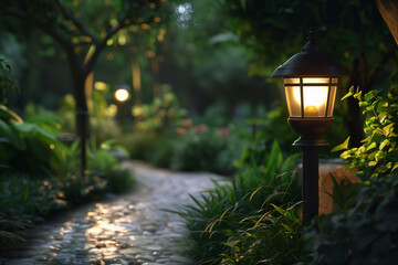 garden pathlight, ourdoor lighting, ambiance illumination in garden design (16)