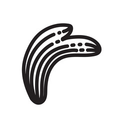 Plant Vector Icon with. Engraving style in Black and White