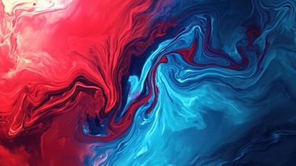 The abstract picture of the two colours between blue and red colour that has been mixing with each other in the form of the ink or liquid to become beautifully view of this abstract picture. AIGX01.