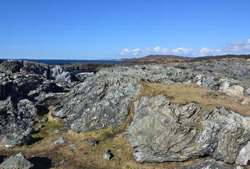 Gesteinsstrukturen in Norwegen