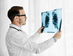 doctor hospital medical x-ray health medicine healthcare radiology man lung chest diagnosis disease...