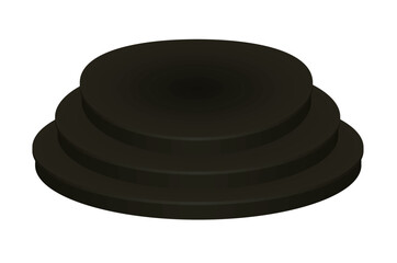 Stage podium isolated. vector illustration