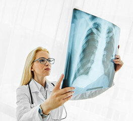 doctor hospital medical x-ray health medicine healthcare radiology woman lung chest diagnosis...