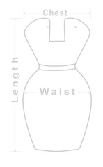 Clothes dimensions icon. vector illustration