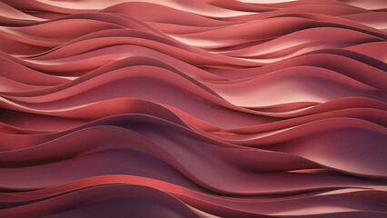 a trending pattern of calming waves-pink silk like material, illustration, 3d render
 - obrazy, fototapety, plakaty