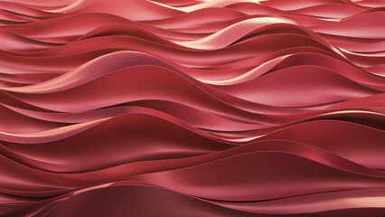 a trending pattern of calming waves-pink silk like material, illustration, 3d render
