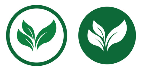 Green leaf ecology nature element vector icon, Leaf Icon, Leaf icons   green leaves, environment and nature eco sign. Leaves on white background – vector eps10