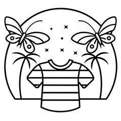 butterfly vector black silhouette tattoo for t shirt design