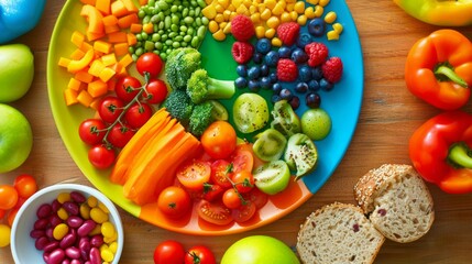 A plate of healthy foods.
intermittent fasting and diet