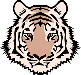 wildlife tiger outline