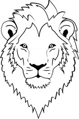 lion head vector