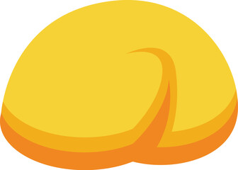 Obraz premium Golden decor conch icon isometric vector. Ocean nature animal. Underwater creature