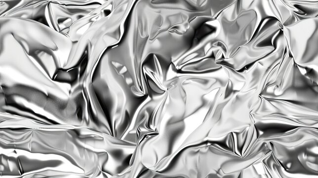 seamless texture of polished sterling silver with a bright, reflective surface