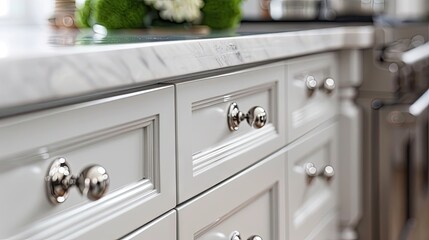 texture of satin nickel hardware with a soft, brushed finish and a silvery-grey color.
